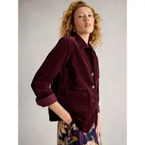 White Stuff Carrie Cord Long Sleeve Jacket